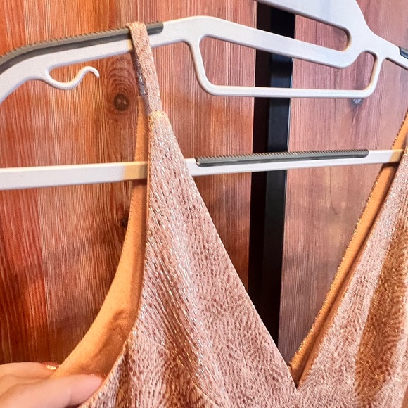 NWOT DRESS THE POPULATION Delilah Plunging A-Line Party Dress - Picture 9 of 10